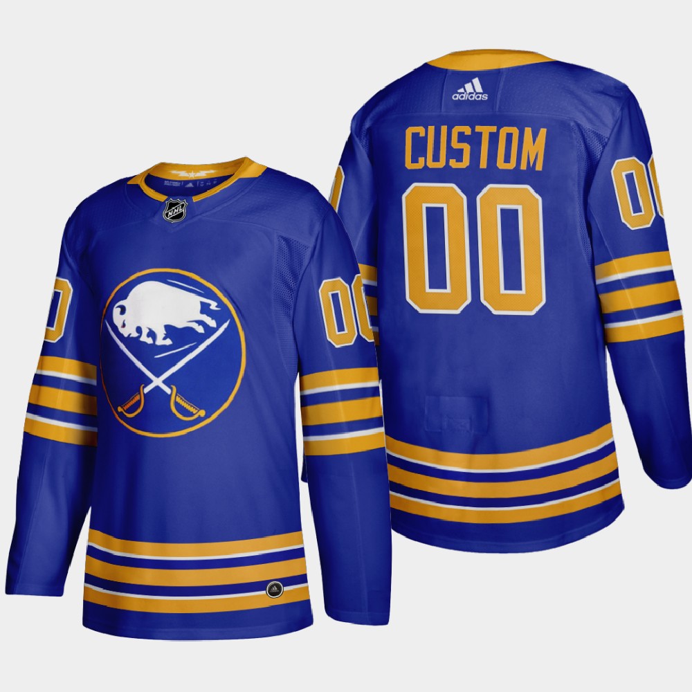 Buffalo Sabres Custom Men Adidas 2020-21 Home Authentic Player Stitched NHL Jersey Royal Blue